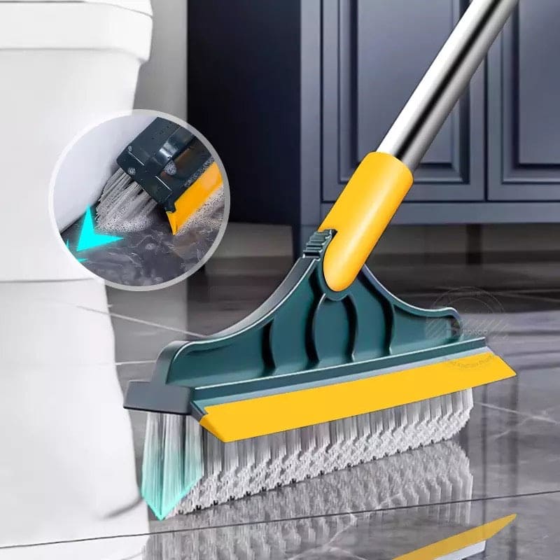 Amazing 2 In 1 Floor Scrub Brush, Long Handle Removable Wiper Magic Broom Brush, Telescopic Handle Stiff Bristle Shower Scrubber Amazing 2 In 1 Floor Scrub Brush, Long Handle Removable Wiper Magic Broom Brush, Telescopic Handle Stiff Bristle Shower Scrubber